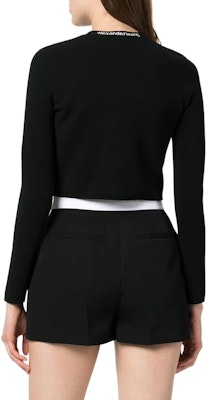 (Women) Alexander Wang Cropped Knit Cardigan Black - Fall Collection. 4KC3223017-001 Purchase (Women) Alexander Wang Cropped Knit Cardigan Black - Fall Collection. 4KC3223017-001
