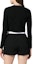 Purchase (Women) Alexander Wang Cropped Knit Cardigan Black - Fall Collection. 4KC3223017-001