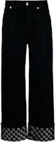 (Women) Alexander Wang Crystal Hotfix Straight Leg Jeans in Black Denim. 4DC1244252-011 (Women) Alexander Wang Crystal Hotfix Straight Leg Jeans in Black Denim. 4DC1244252-011