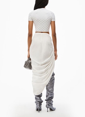 (W) 알렉산더왕 크리스탈 로고 슬림핏 티셔츠 화이트 1KC1231052-100 Purchase (W) 알렉산더왕 크리스탈 로고 슬림핏 티셔츠 화이트 1KC1231052-100