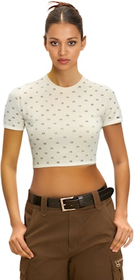 (W) 알렉산더왕 크리스탈 로고 슬림핏 티셔츠 화이트 1KC1231052-100 Cheap (W) 알렉산더왕 크리스탈 로고 슬림핏 티셔츠 화이트 1KC1231052-100