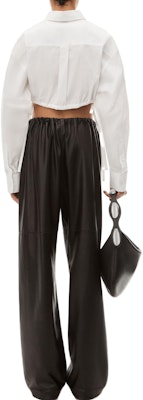 (Women) Alexander Wang Fitted Cropped Button-Up Long Sleeve Shirt White 4WC3231400-100 Purchase (Women) Alexander Wang Fitted Cropped Button-Up Long Sleeve Shirt White 4WC3231400-100