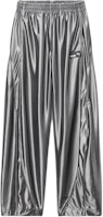 (Women) Alexander Wang Grey FW24 Logo Elastic Waist Loose Fit Casual Pants 4CC3244367071 (Women) Alexander Wang Grey FW24 Logo Elastic Waist Loose Fit Casual Pants 4CC3244367071