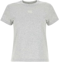 (Women) Alexander Wang Grey Logo Print Crew Neck Short Sleeve T-Shirt 4CC3241521-050 (Women) Alexander Wang Grey Logo Print Crew Neck Short Sleeve T-Shirt 4CC3241521-050