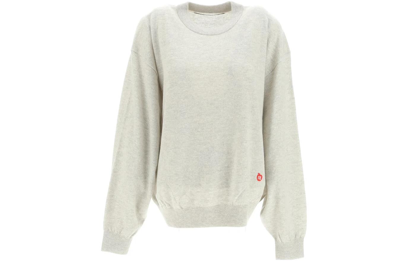(Women) Alexander Wang  Grey Pullover Crewneck Sweater Casual Long Sleeve. 1KC3231062-139