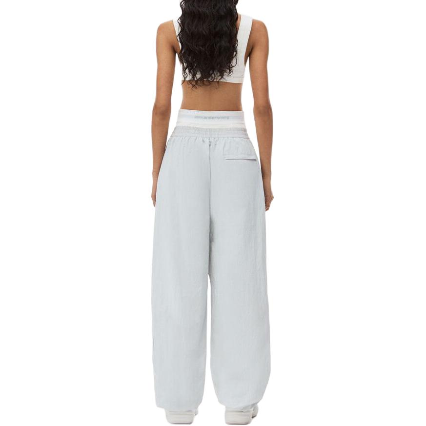 Shop (Women) Alexander Wang  Grey Solid Jogger Sweatpants with Elastic Waist. 1WC1244661-073