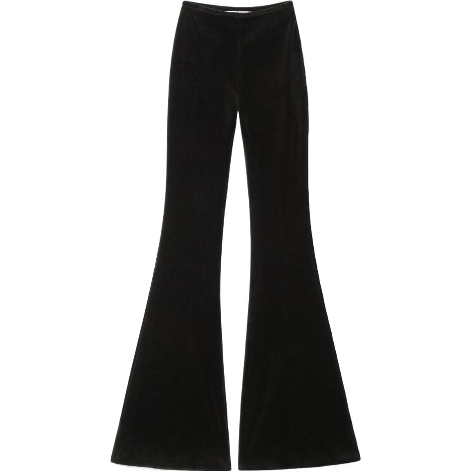 Order (Women) Alexander Wang  High-Waisted Slim Flare Pants Black Casual Trousers. 1CC1234562-001