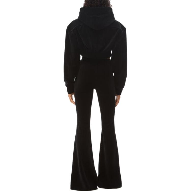 Purchase (Women) Alexander Wang  High-Waisted Slim Flare Pants Black Casual Trousers. 1CC1234562-001