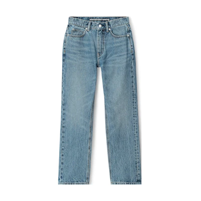 (Women) Alexander Wang High-Waisted Straight-Leg Jeans Blue 4DC3234175-473