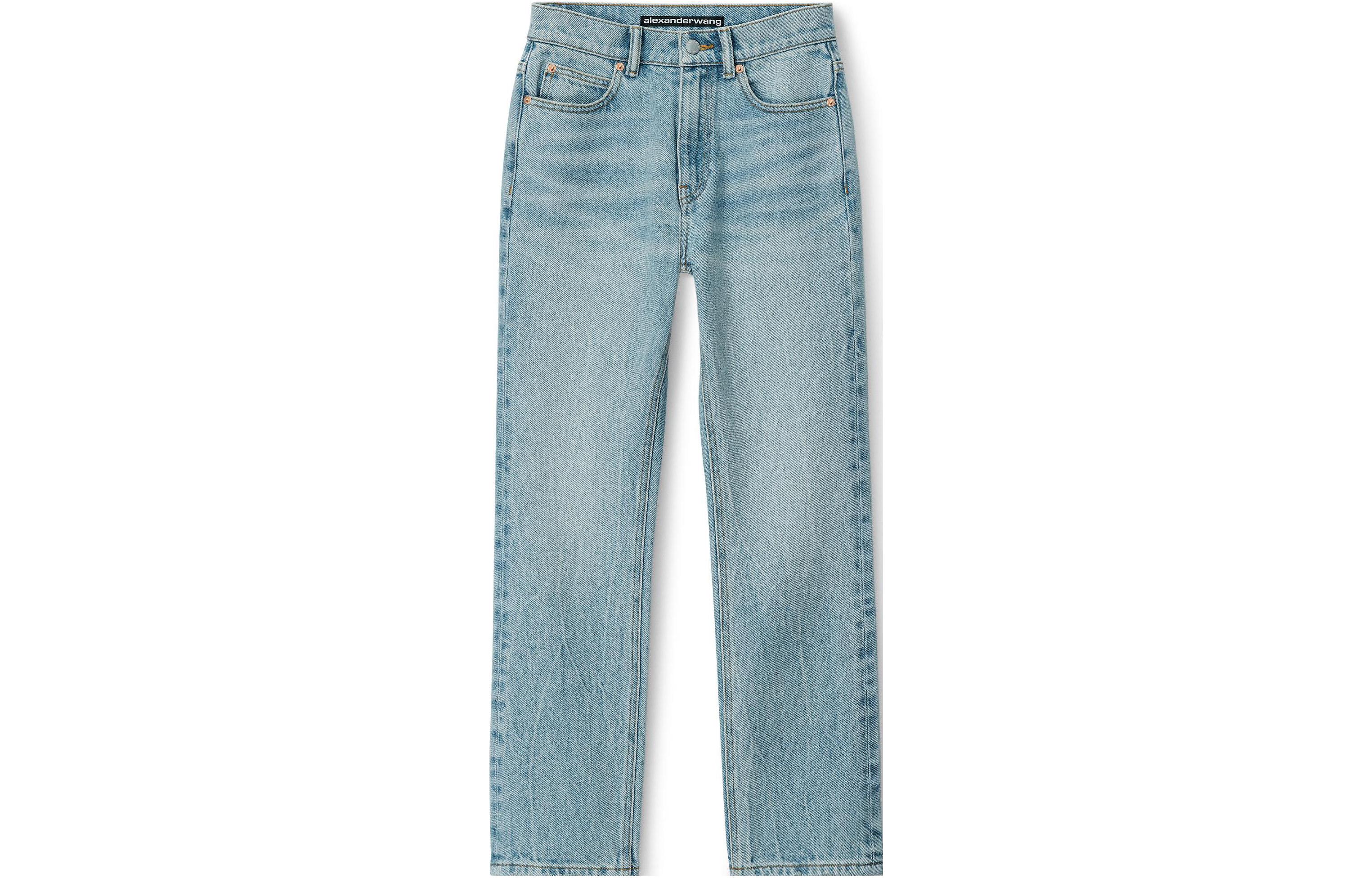 Order (Women) Alexander Wang  High-Waisted Straight-Leg Jeans Blue 4DC4234159471A
