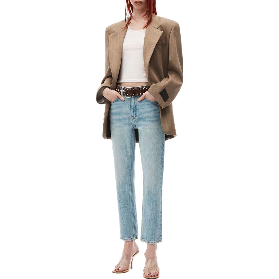 Lookbook (Women) Alexander Wang  High-Waisted Straight-Leg Jeans Blue 4DC4234159471A