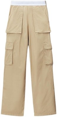 (W) アレキサンダーワン カーキ ストレート ポケット ジッパー カーゴパンツ 1WC2244724279 Buy (W) アレキサンダーワン カーキ ストレート ポケット ジッパー カーゴパンツ 1WC2244724279