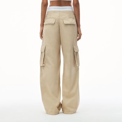 (W) アレキサンダーワン カーキ ストレート ポケット ジッパー カーゴパンツ 1WC2244724279 Purchase (W) アレキサンダーワン カーキ ストレート ポケット ジッパー カーゴパンツ 1WC2244724279