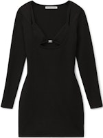 (Women) Alexander Wang Knit Low-Neck Long-Sleeve Dress 4KC2236004-001 (Women) Alexander Wang Knit Low-Neck Long-Sleeve Dress 4KC2236004-001