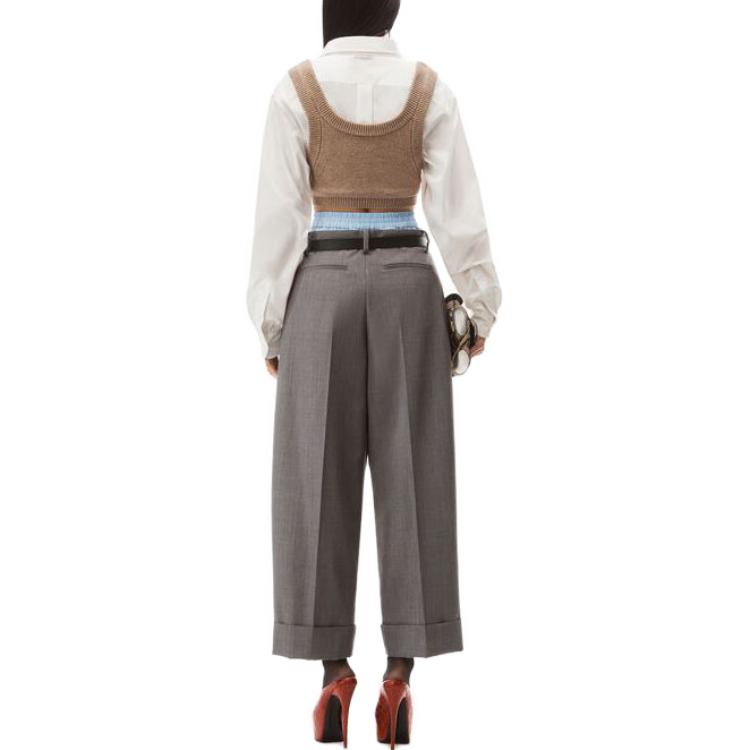 Shop (W) アレキサンダーワン ニットタンクトップ＆ストライプクロップド長袖シャツセット 4KC3231011-278