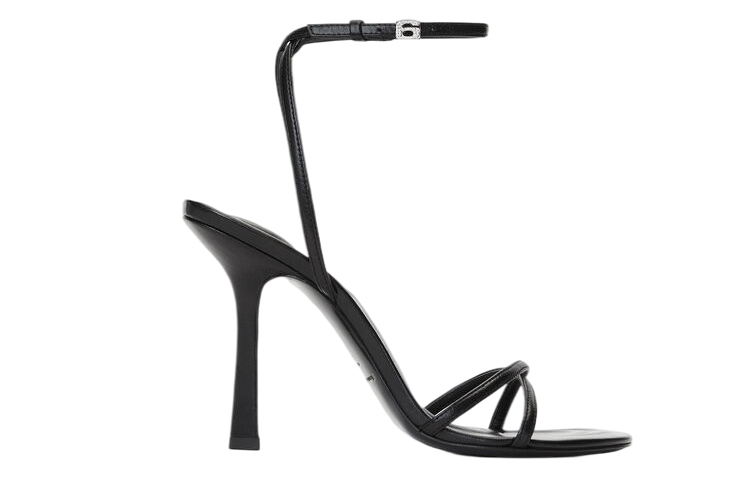 Order (W) Alexander Wang 'Sandalia de Tacón de Cuero con Hebilla de Moda' 30222S019001