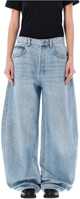 (W) 亞歷山大王 淺藍色中腰直筒拉鏈Logo牛仔褲 4DC2244264D4-68A Order (W) 亞歷山大王 淺藍色中腰直筒拉鏈Logo牛仔褲 4DC2244264D4-68A