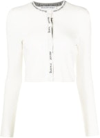 (Women) Alexander Wang Logo Knit Crop Top White 4KC3223017-104 (Women) Alexander Wang Logo Knit Crop Top White 4KC3223017-104