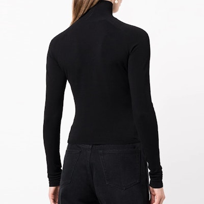 (W) 알렉산더 왕 로고 프린트 터틀넥 스웨터 블랙 4KC1231033001 Shop (W) 알렉산더 왕 로고 프린트 터틀넥 스웨터 블랙 4KC1231033001