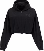 Order (W) 亞歷山大王Logo印花拉鍊連帽外套黑色 4WC3242087-001