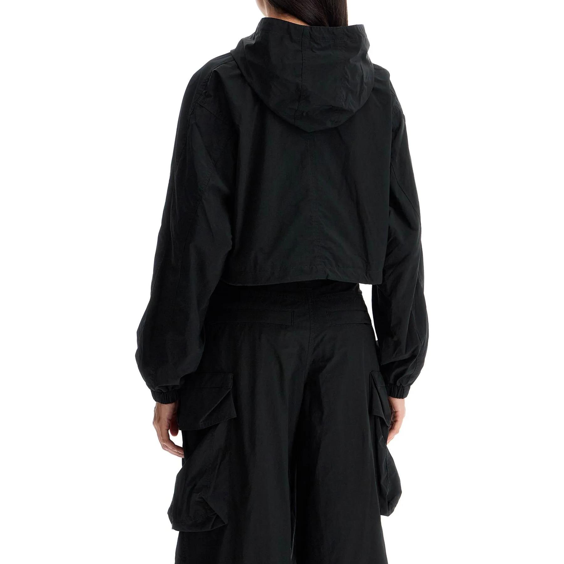 Shop (Women) Alexander Wang  Logo Print Zip-Up Hoodie Jacket Black 4WC3242087-001