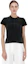 Purchase (W) Alexander Wang Logo Slim-Fit Jersey T-Shirt Hitam SS24 1CC1241876007