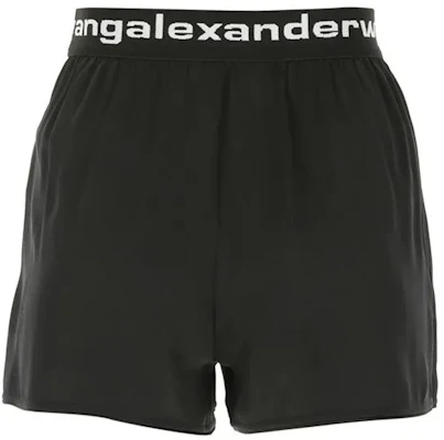 (W) 亚历山大王宽松中腰标志印花短裤黑色夏日款 4WC2214077-001 Lookbook (W) 亚历山大王宽松中腰标志印花短裤黑色夏日款 4WC2214077-001