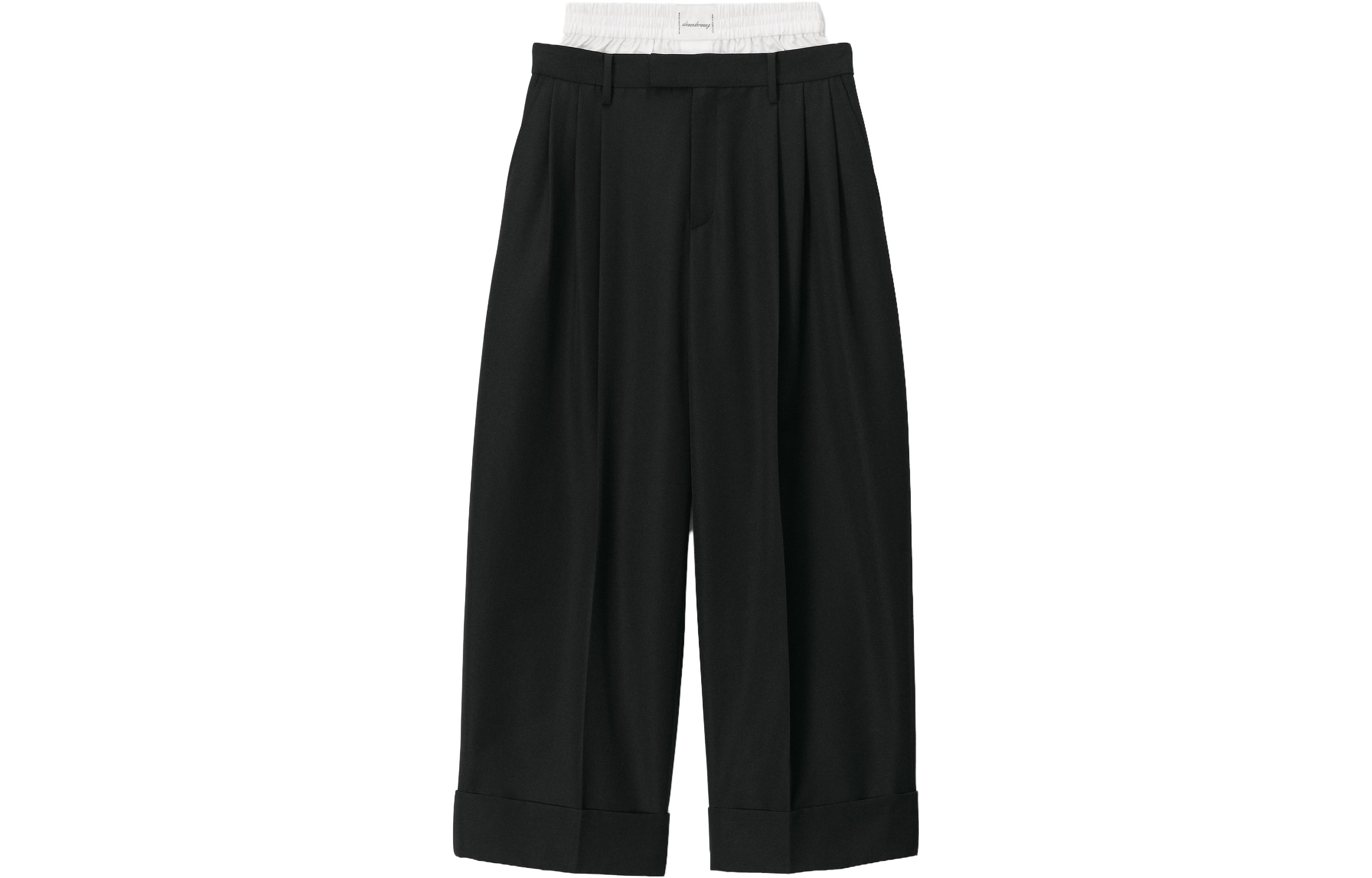 (Women) Alexander Wang  Loose Fit Wide-Leg Casual Pants Black 1WC3234615-001