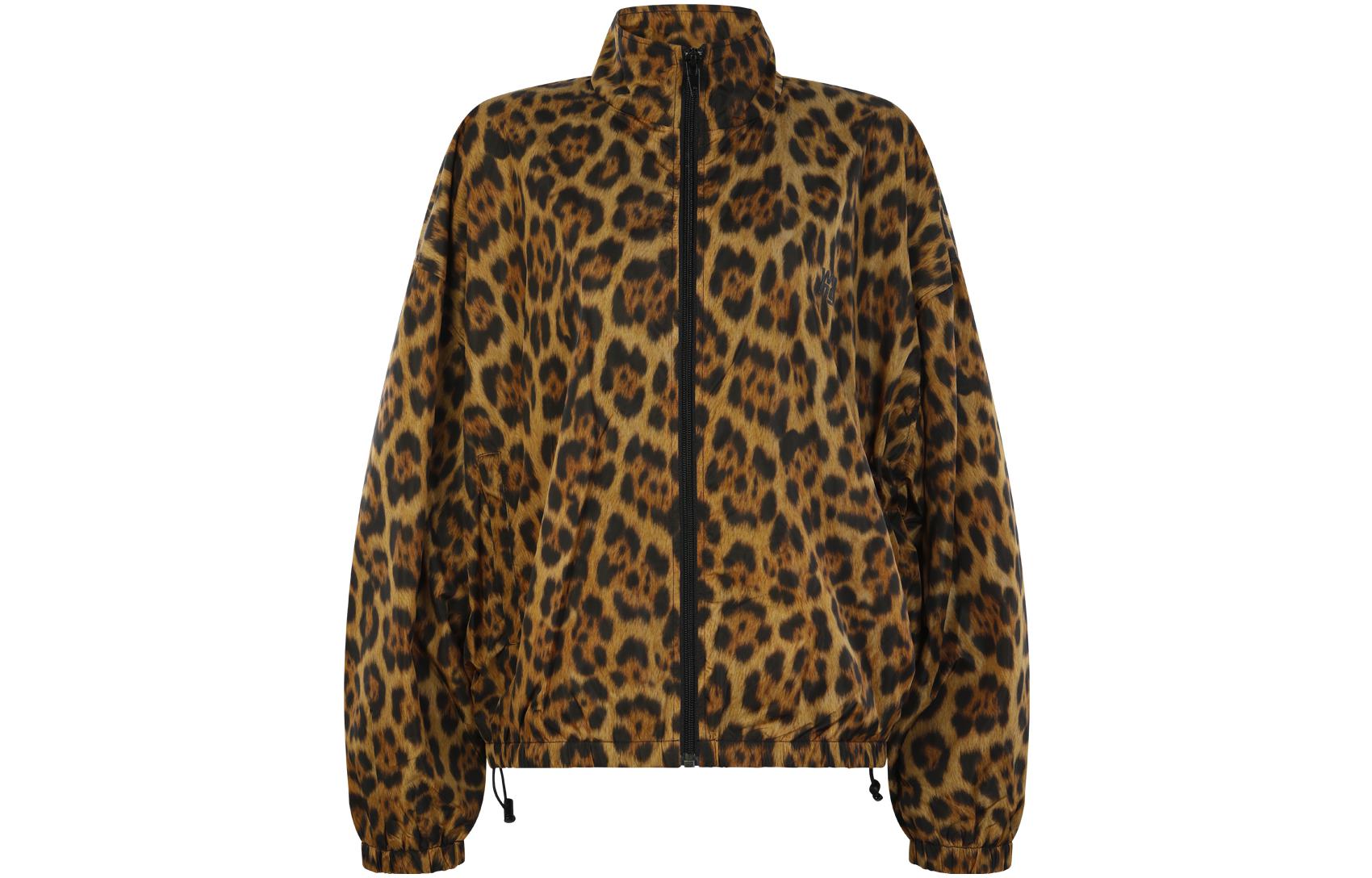 Order (Women) Alexander Wang  Loose Leopard Print Zip Jacket Brown 4WC4232073-223