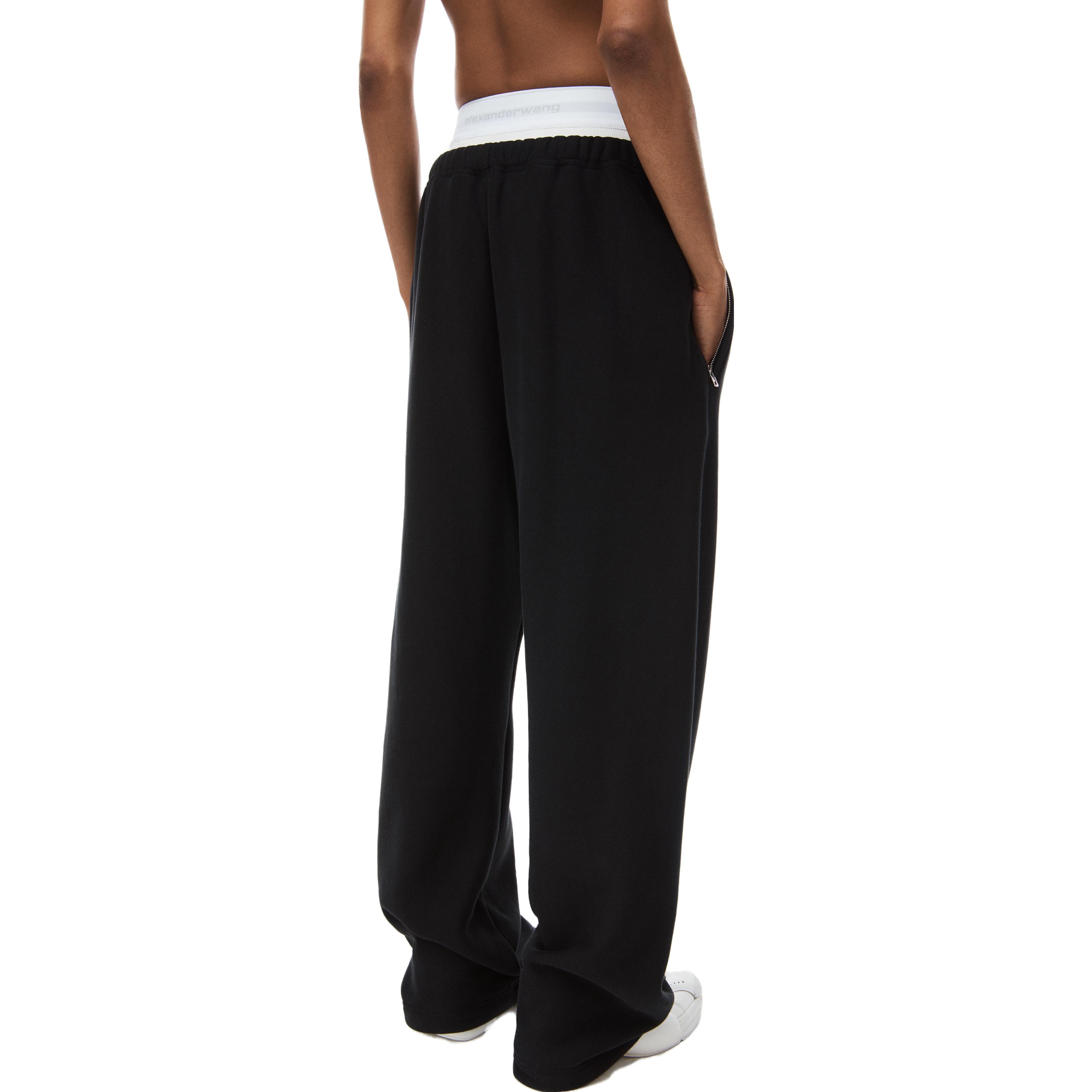 (Women) Alexander Wang  Low Waist Wide-Leg Casual Trousers. 4CC1244349-020 圖 6