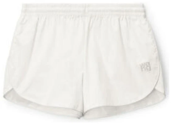 (W) Alexander Wang Celana Pendek Kasual Putih Mid-Rise Warna Solid. 4WC3234379-100 Order (W) Alexander Wang Celana Pendek Kasual Putih Mid-Rise Warna Solid. 4WC3234379-100