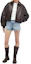 Lookbook (W) Alexander Wang Seluar Pendek Denim Mid-Waist Slim Vintage Biru. 4DC4234161-487A