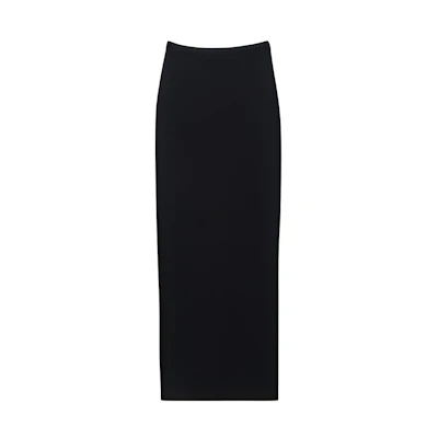 (Women) Alexander Wang Minimalist Knit Maxi Dress Black SS24 4CC2245058-001