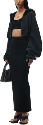 (W) Alexander Wang Gaun Maxi Rajut Minimalis Hitam SS24 4CC2245058-001 Lookbook (W) Alexander Wang Gaun Maxi Rajut Minimalis Hitam SS24 4CC2245058-001