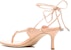 (W) Alexander Wang 'Selipar Fesyen Kulit Kambing Stiletto Warna Kulit' 30223S015254