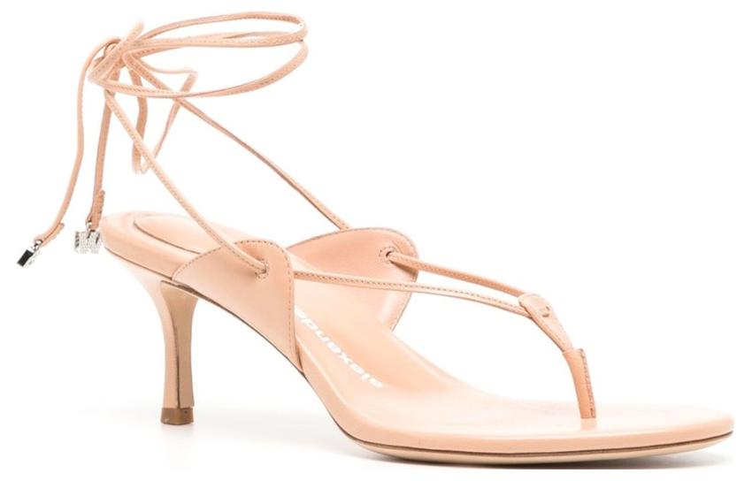 Order (W) Alexander Wang 'Sandal Stiletto Kulit Kambing Warna Nude' 30223S015254
