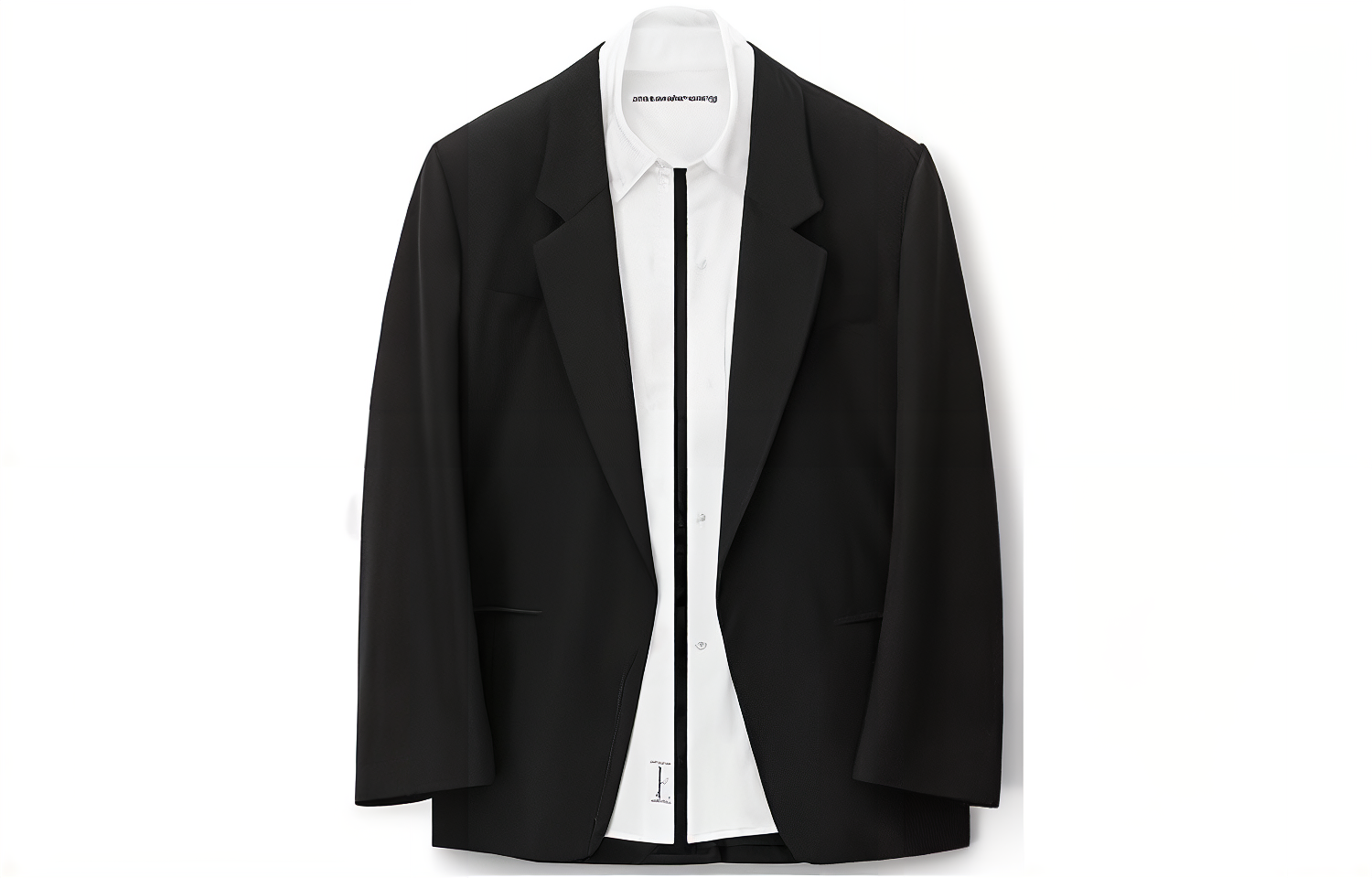 (Women) Alexander Wang  Oversized Colorblock Blazer Jacket - Black 1WC3232469-001 圖 2