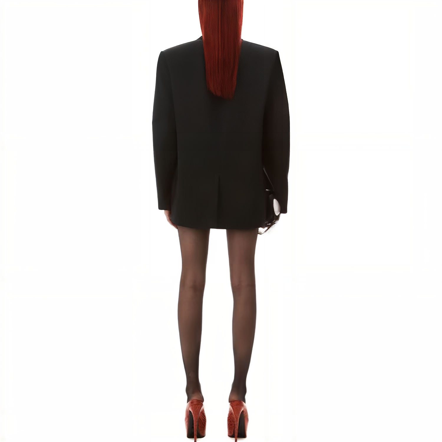 (Women) Alexander Wang  Oversized Colorblock Blazer Jacket - Black 1WC3232469-001 圖 4