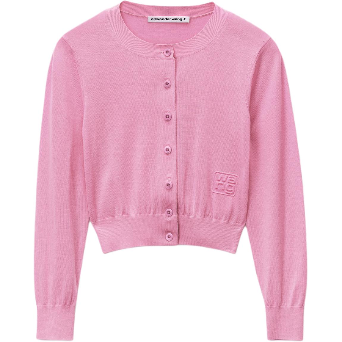 Order (Women) Alexander Wang  Pink Embroidered Button-Up Cardigan Sweater. 4KC1243026951A
