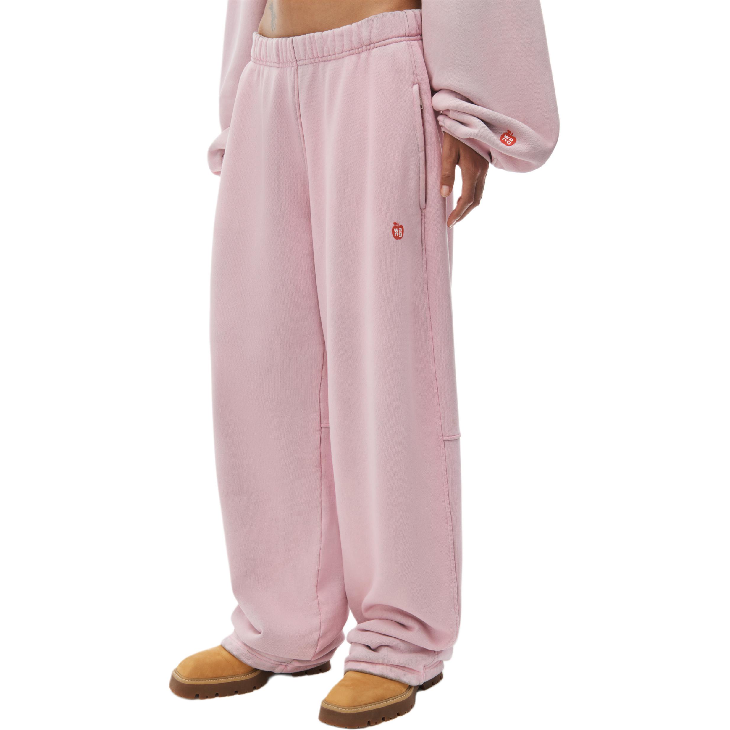 Purchase (Women) Alexander Wang  Pink Logo Elastic Waist Knit Sweatpants. 4CC2244380688A