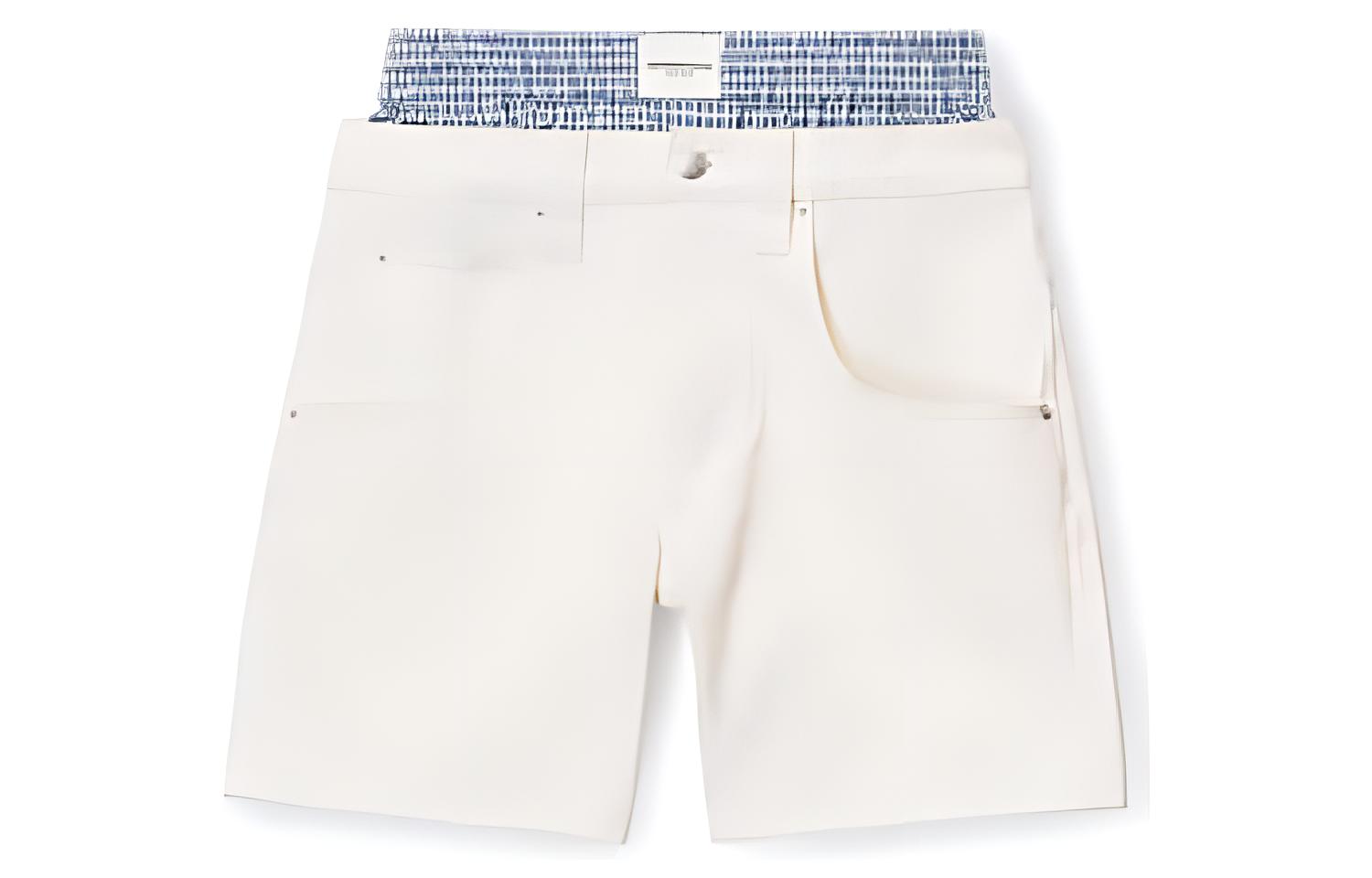 (Women) Alexander Wang  Pink Mid-Rise Patchwork Straight Denim Shorts 4DC32346032-80A