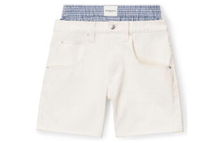 (Women) Alexander Wang  Pink Mid-Rise Patchwork Straight Denim Shorts 4DC32346032-80A 圖 2