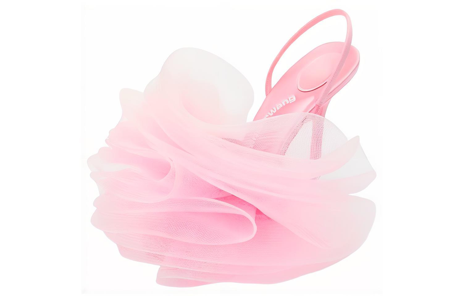 (Women) Alexander Wang 'Pink Open-Heel Slip-On Fashion Sandals' 30223S008671