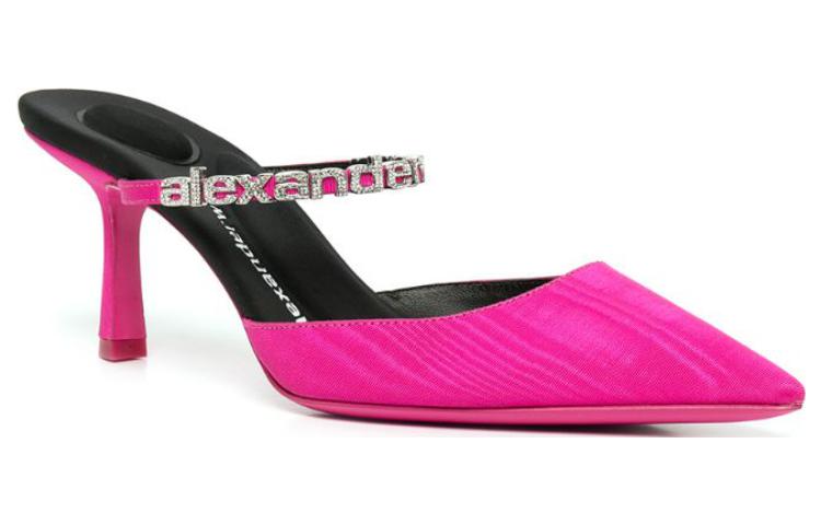 (W) Alexander Wang 'Pink Velvet Stiletto High Heels' 圖 2