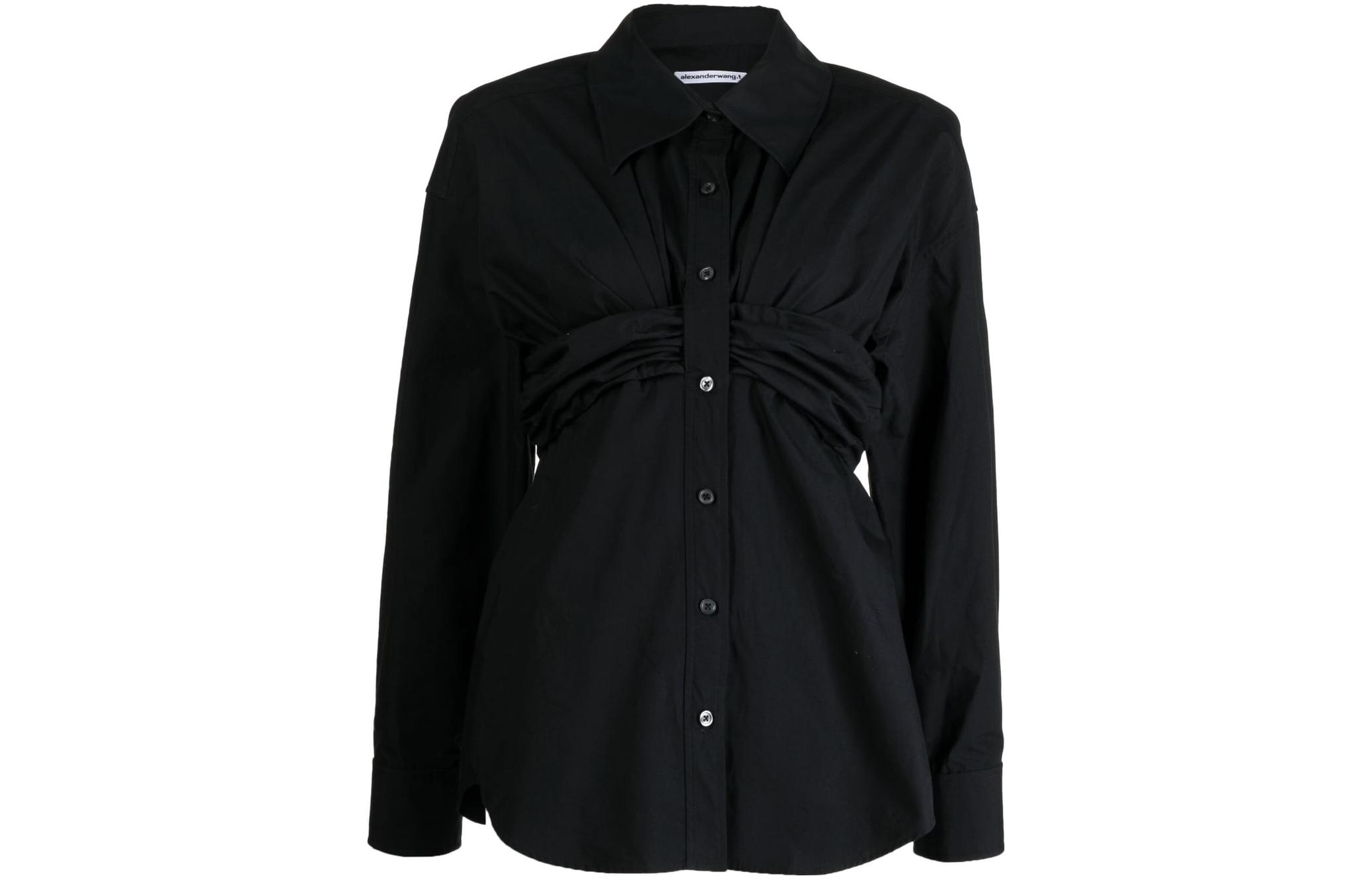 Order (Women) Alexander Wang  Pleated Tube Top Shirt Black 4WC2231390-001