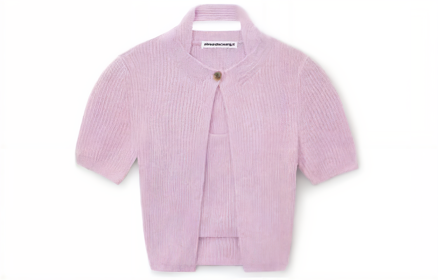 Order (W) Cárdigan de Punto Morado de Manga Corta Alexander Wang. 4KC3221022-537