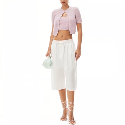 (W) Cárdigan de Punto Morado de Manga Corta Alexander Wang. 4KC3221022-537 Lookbook (W) Cárdigan de Punto Morado de Manga Corta Alexander Wang. 4KC3221022-537