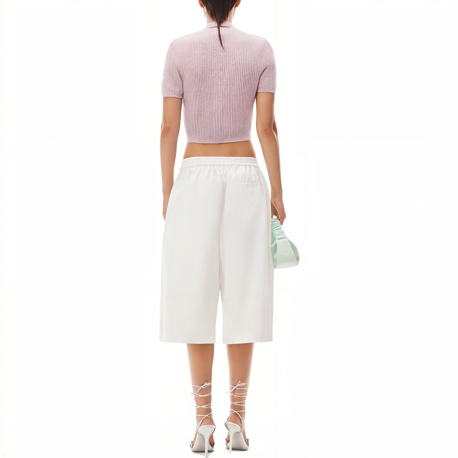 Shop (W) Cárdigan de Punto Morado de Manga Corta Alexander Wang. 4KC3221022-537