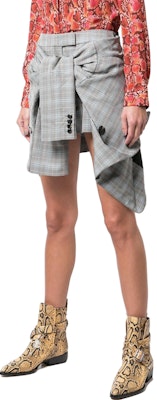 (W) アレクサンダー ワン リラックスフィット プレイド ノットディテール ショーツ - グレー 1WC2195068 Purchase (W) アレクサンダー ワン リラックスフィット プレイド ノットディテール ショーツ - グレー 1WC2195068