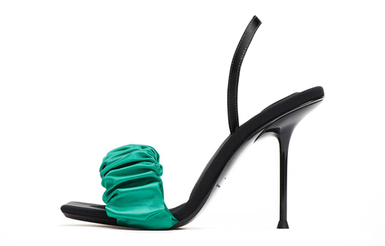 Buy (Women) Alexander Wang 'Satin High Heel Fashion Slide Green' 30122S010310